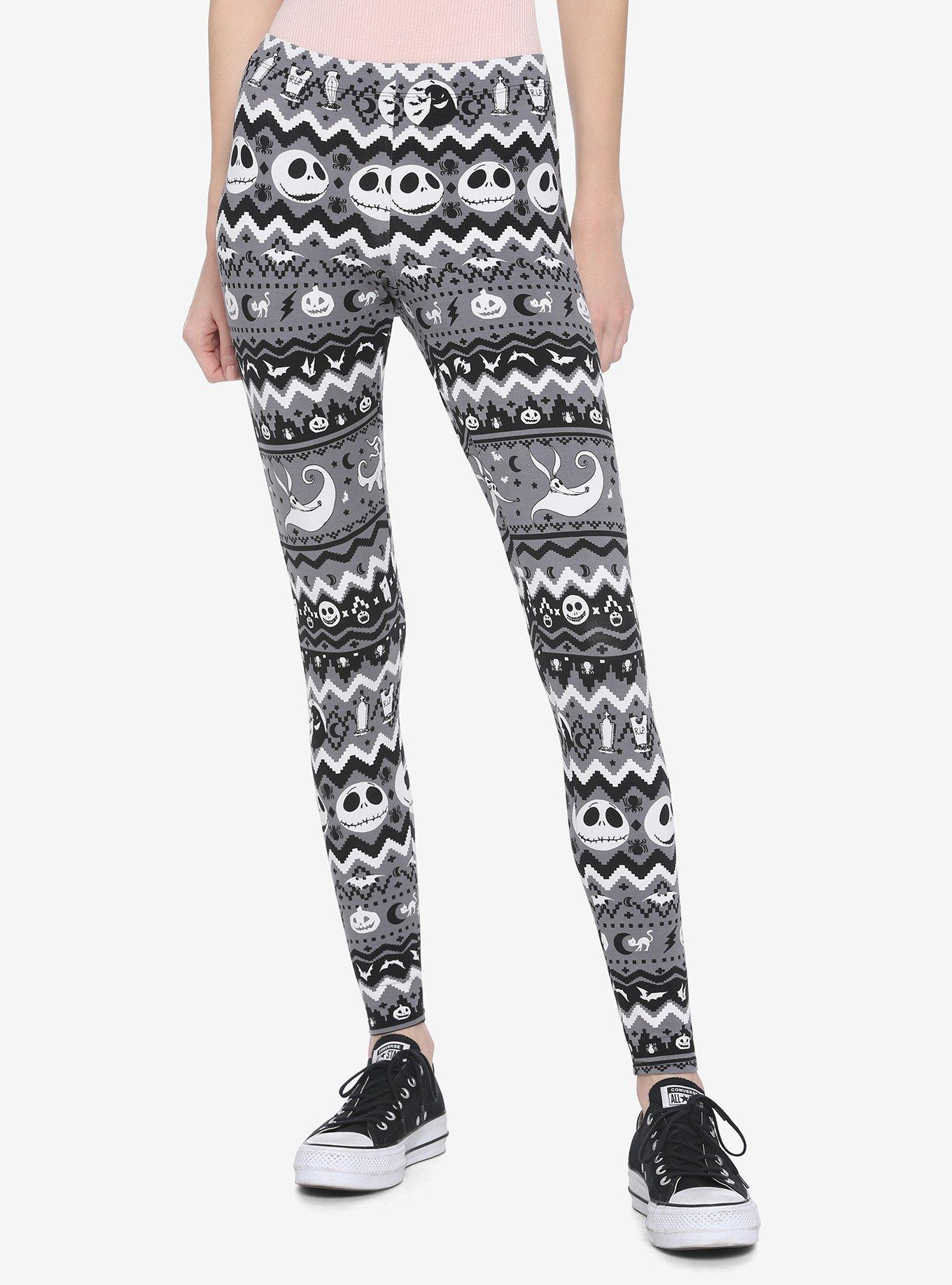 The Nightmare Before Christmas Jack Fair Isle Leggings, MULTI, hi-res