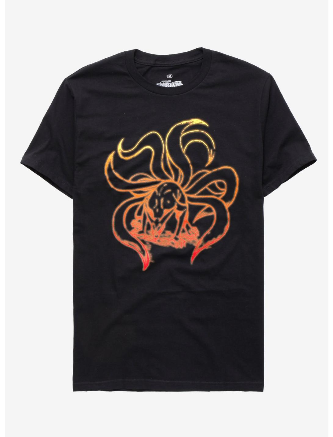 Naruto Shippuden Nine-Tailed Beast T-Shirt, BLACK, hi-res