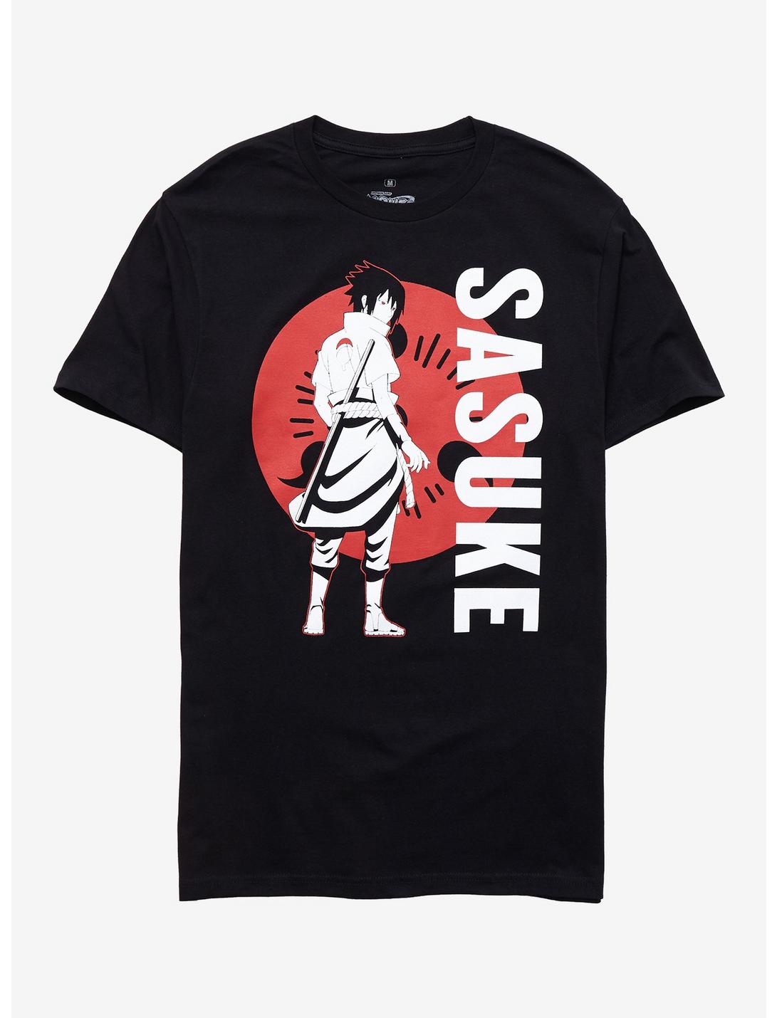 Naruto Shippuden Sasuke Sharingan T-Shirt, BLACK, hi-res