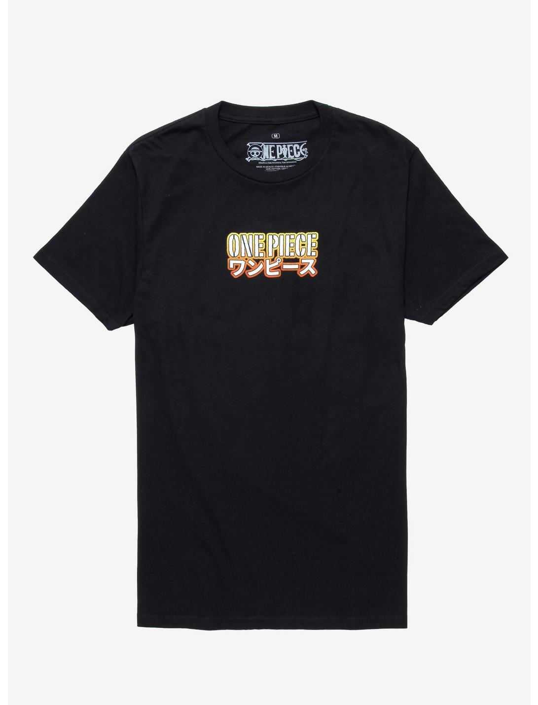 One Piece Character Back T-Shirt, BLACK, hi-res