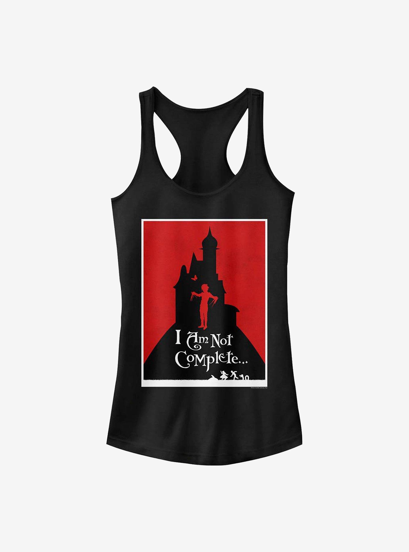 Edward Scissorhands Not Complete Girls Tank, BLACK, hi-res