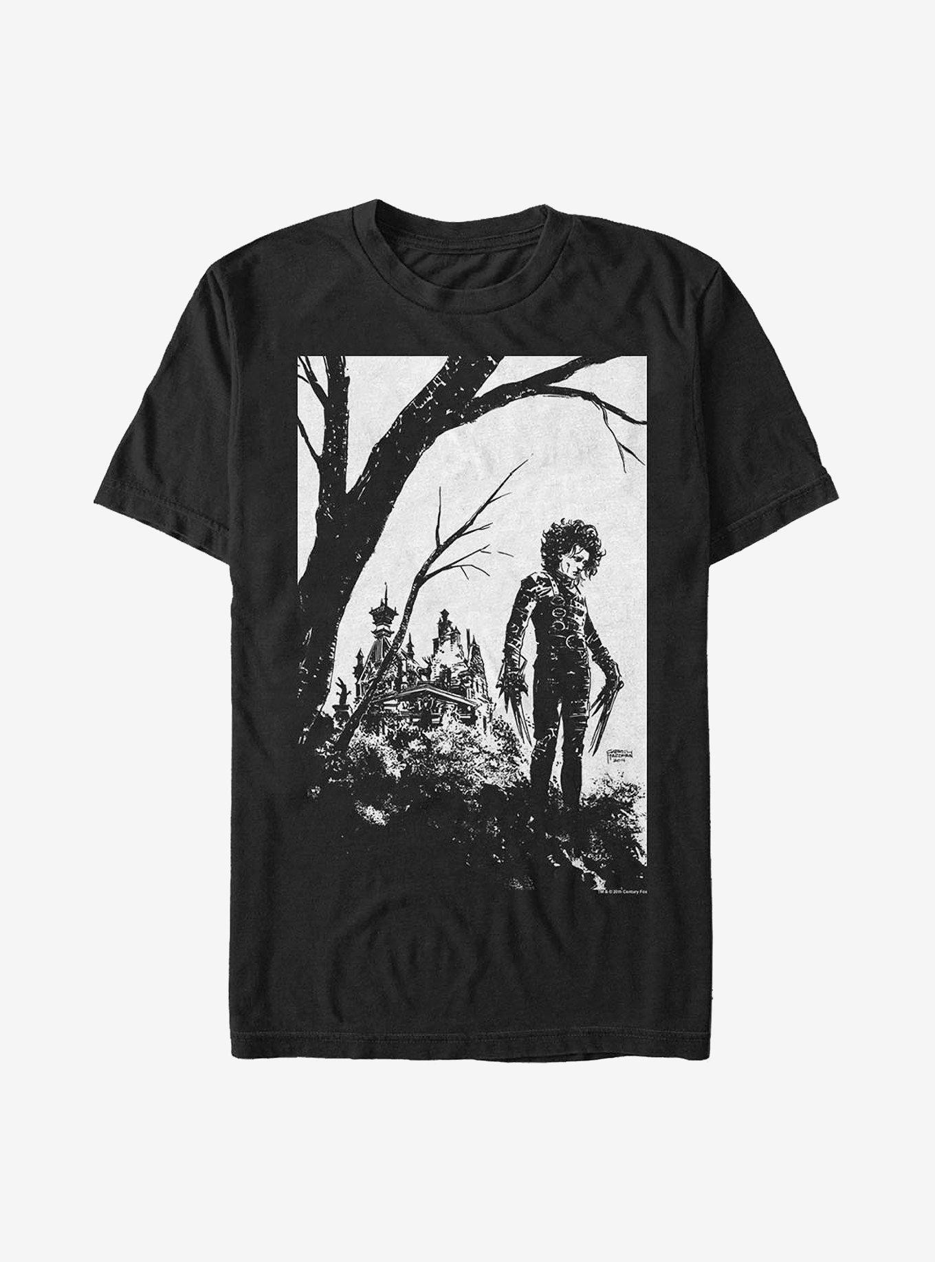 Edward Scissorhands Black And White Cover T-Shirt Hot Topic Web Exclusive, , hi-res