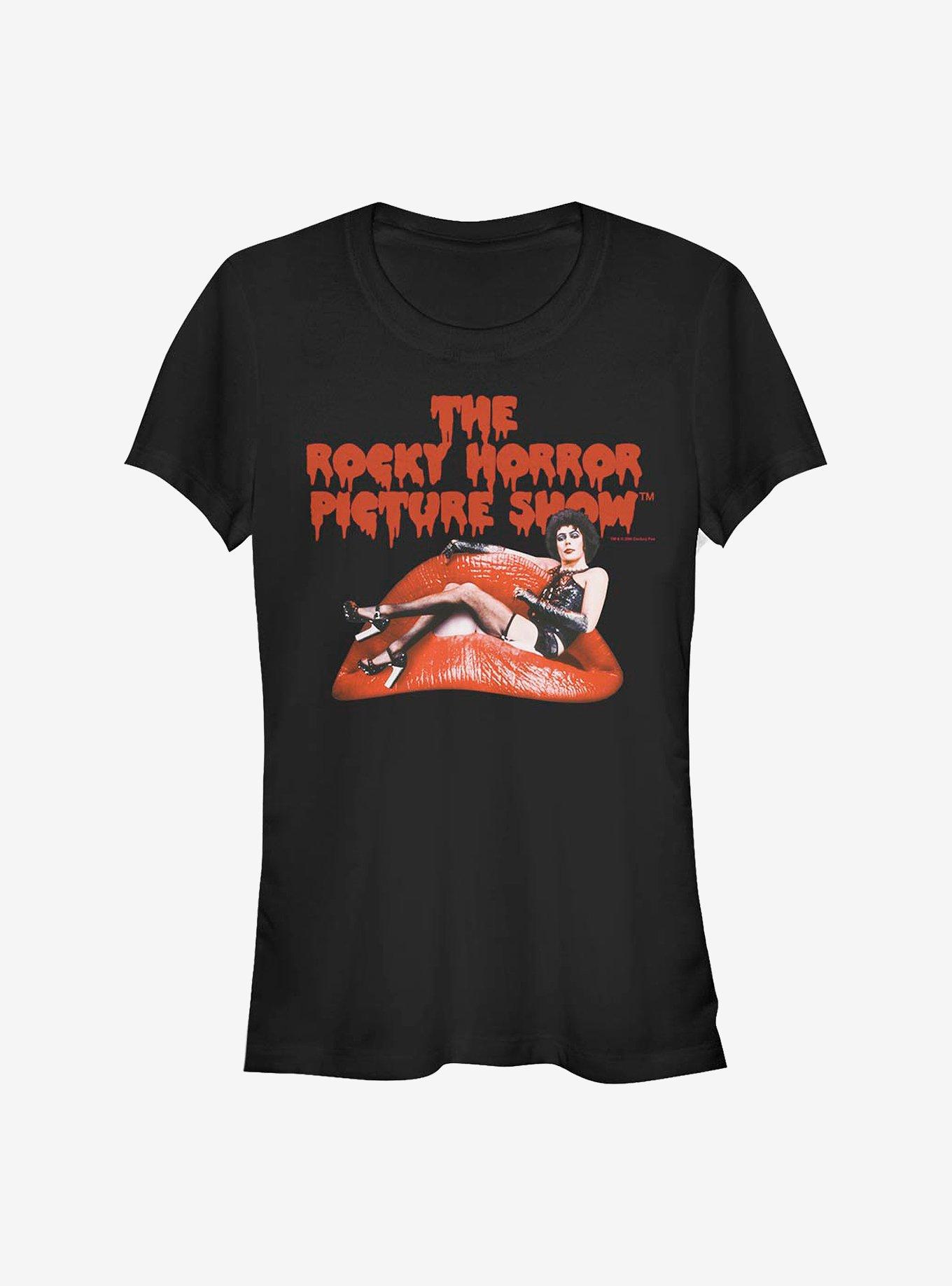 Rocky Horror Picture Show Frank And Lips Girls T-Shirt