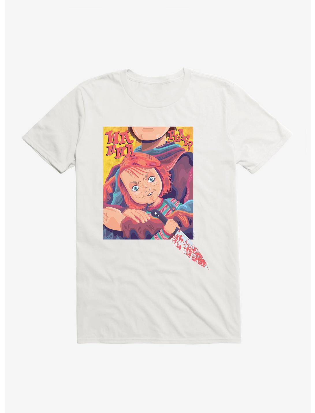 Chucky Doll And Knife T-Shirt, , hi-res