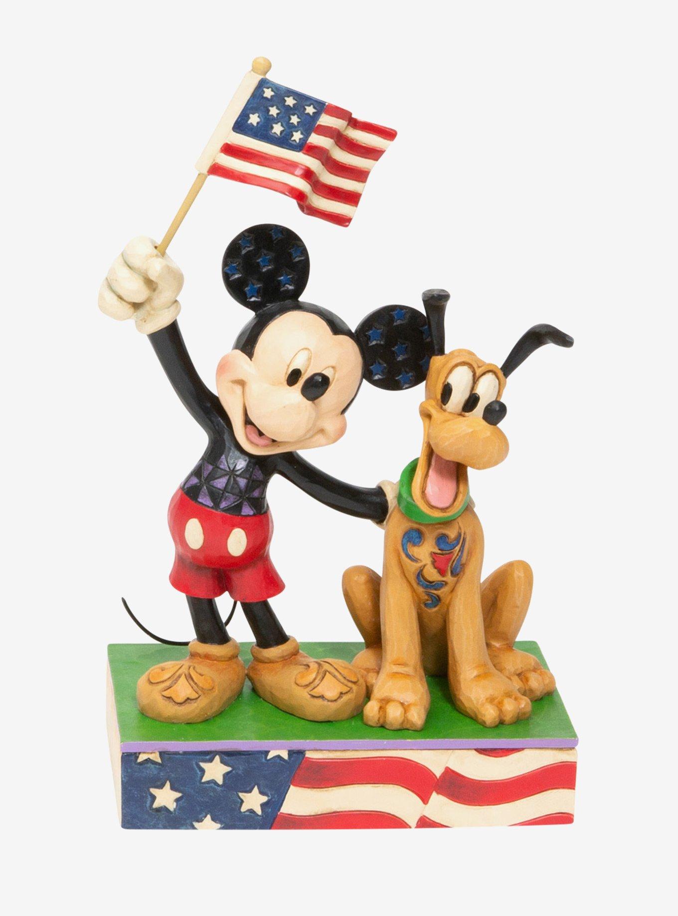 Disney Mickey Mouse and Pluto Patriotic Figure, , hi-res