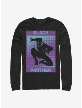 Marvel Black Panther Halftone Panther Long-Sleeve T-Shirt, , hi-res