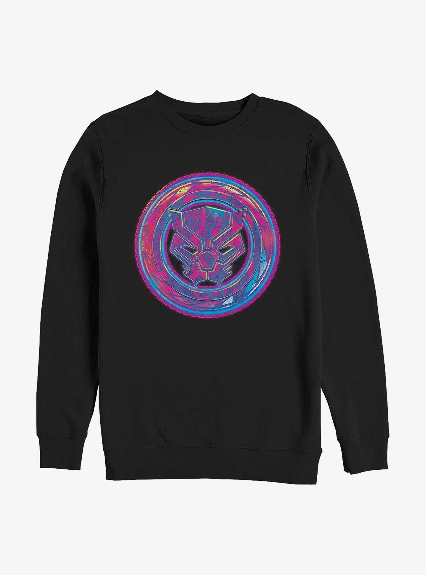 Marvel Black Panther Neon Shield Sweatshirt, , hi-res