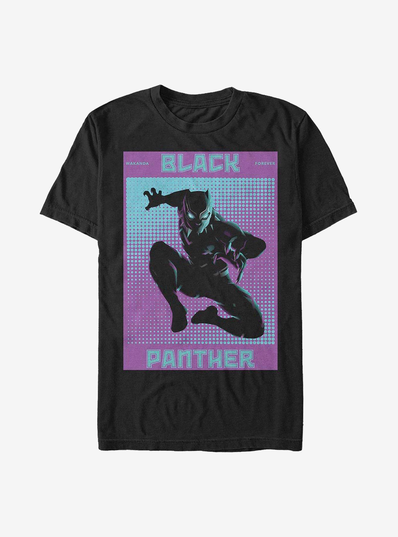 Marvel Black Panther Halftone Panther T-Shirt, , hi-res