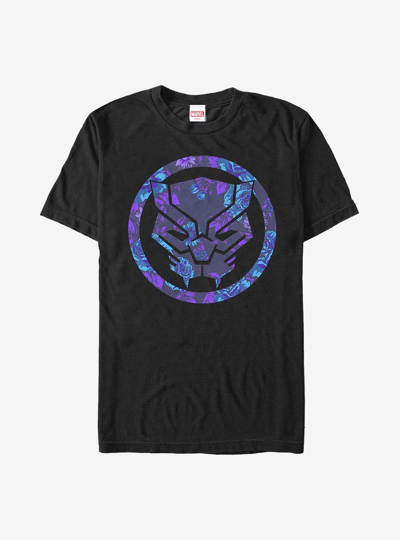 Marvel Black Panther Floral T-Shirt, , hi-res