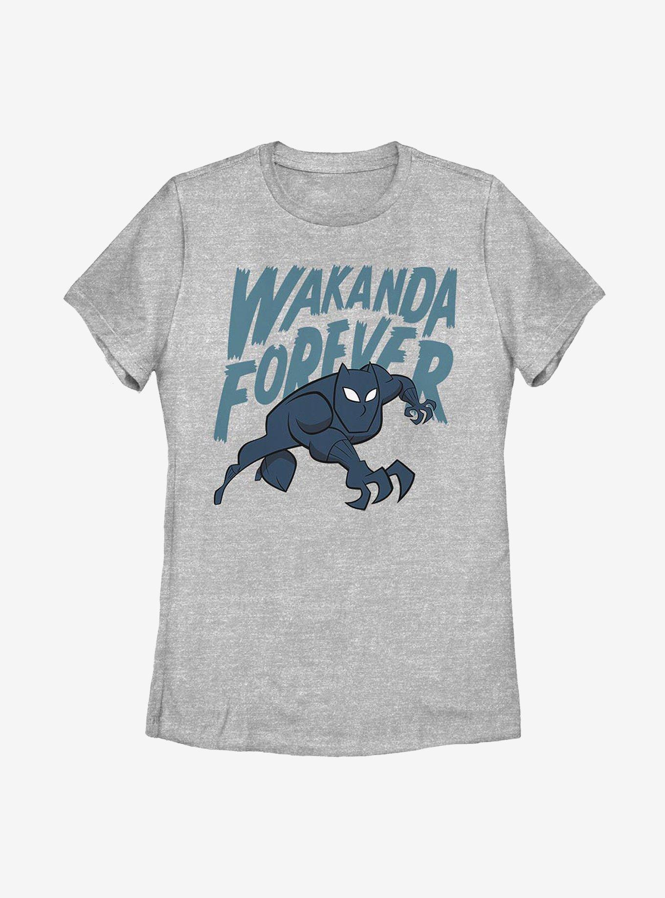 Marvel Black Panther Wakanda Cartoon Icon Womens T-Shirt, , hi-res