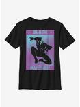 Marvel Black Panther Halftone Panther Youth T-Shirt, BLACK, hi-res