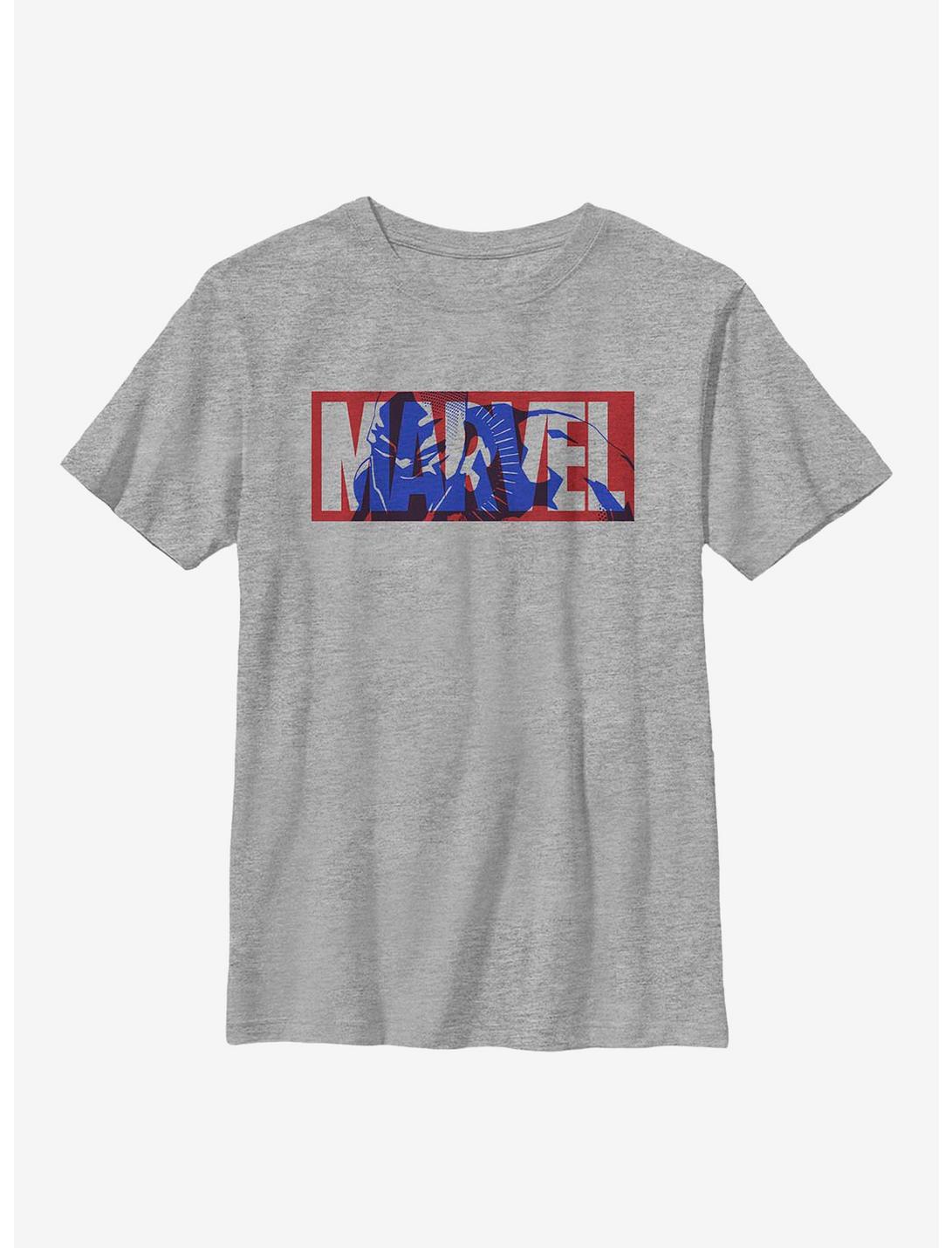 Marvel Black Panther King Logo Youth T-Shirt, ATH HTR, hi-res