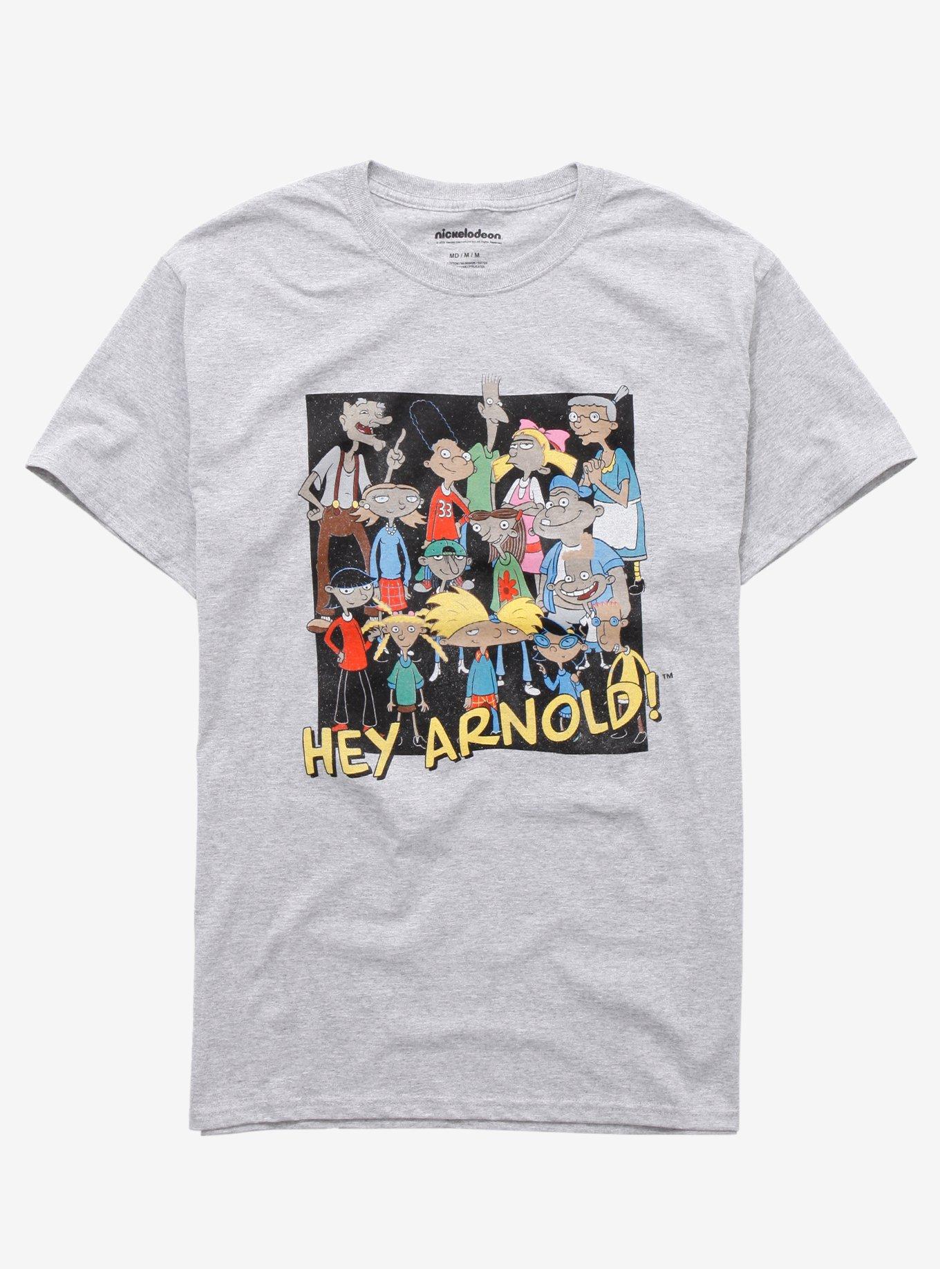 Hey Arnold! Group T-Shirt, GREY, hi-res