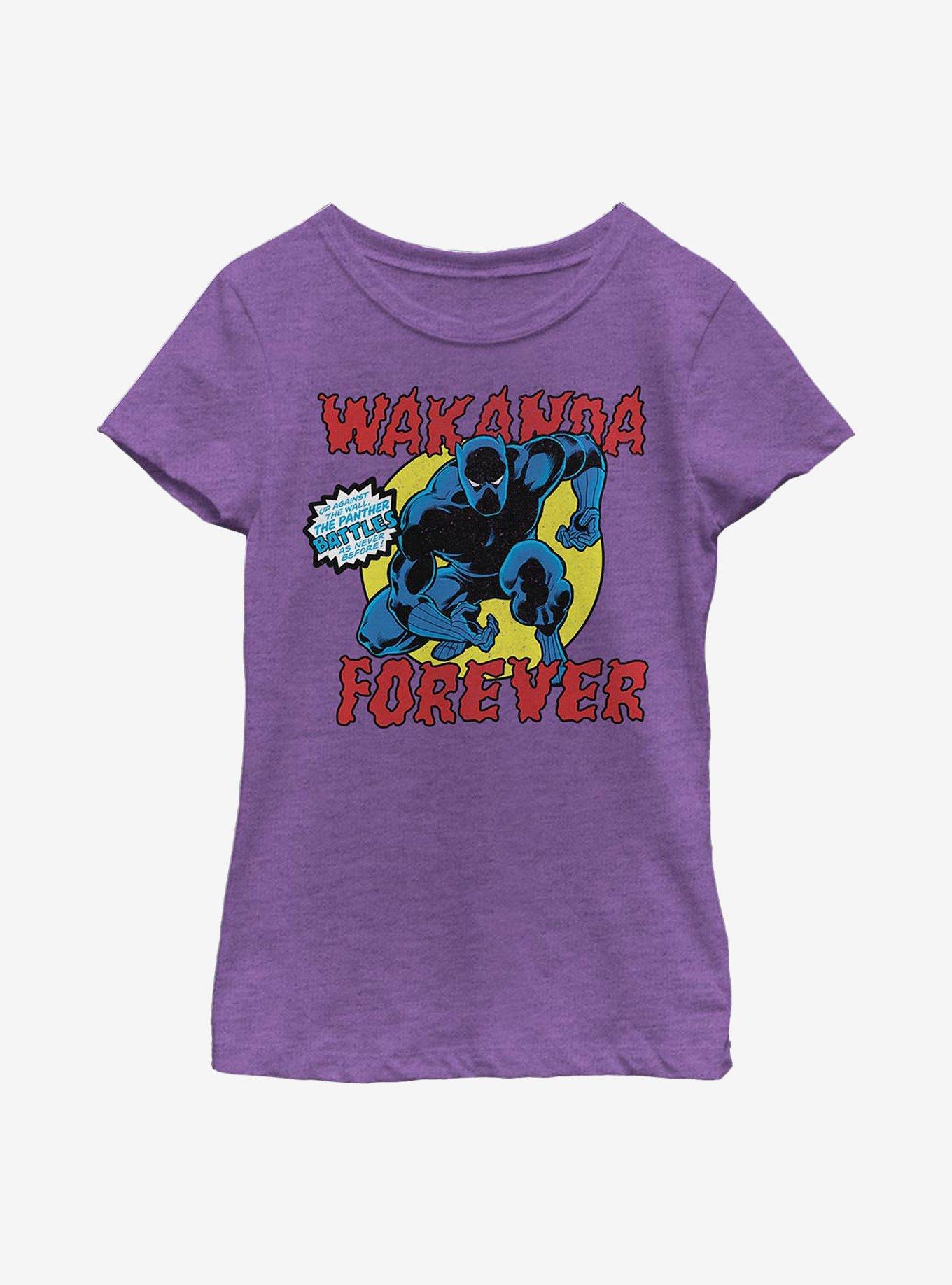 Marvel Black Panther Battles Youth Girls T-Shirt, , hi-res