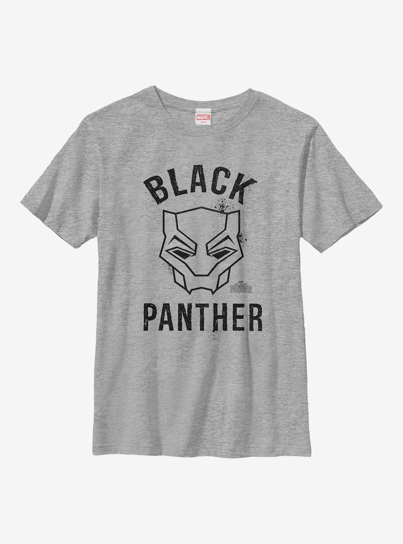Marvel Black Panther Bold Panther Youth T-Shirt, ATH HTR, hi-res