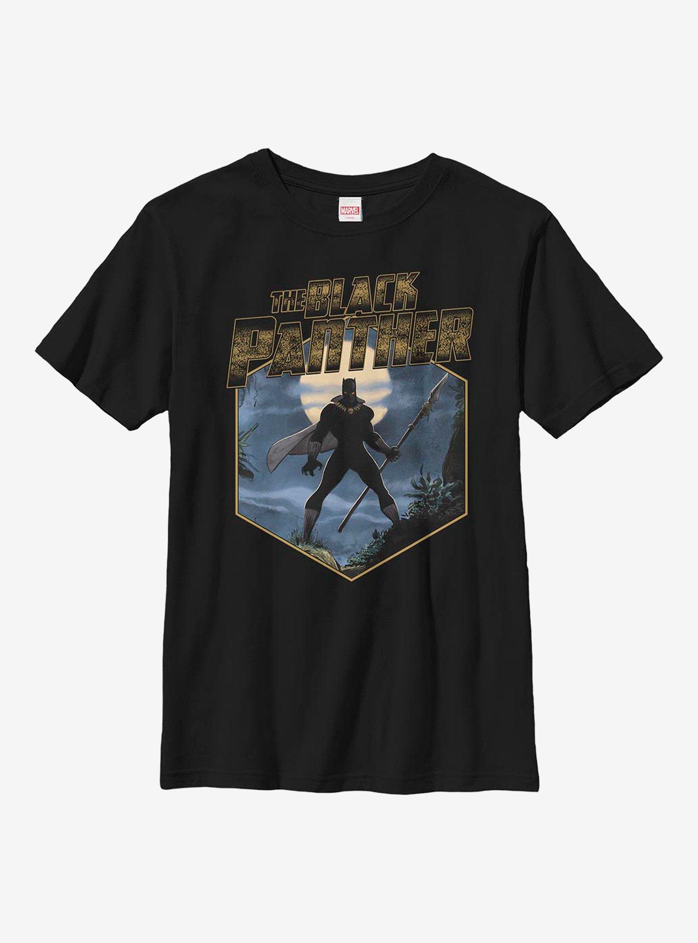 Marvel Black Panther Hex Youth T-Shirt, BLACK, hi-res