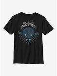 Marvel Black Panther Kawaii Youth T-Shirt, BLACK, hi-res