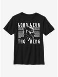 Marvel Black Panther The King Lives Youth T-Shirt, BLACK, hi-res