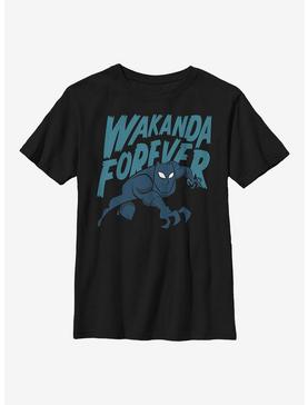 Marvel Black Panther Wakanda Cartoon Icon Youth T-Shirt, , hi-res