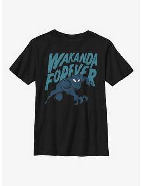 Marvel Black Panther Wakanda Cartoon Icon Youth T-Shirt, , hi-res