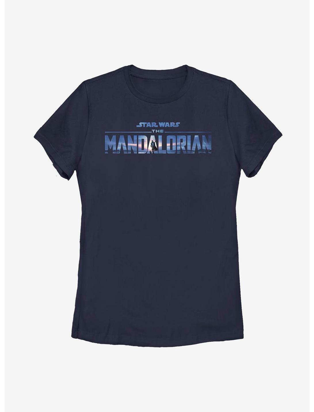Star Wars The Mandalorian Season 2 Logo Womens T-Shirt, NAVY, hi-res