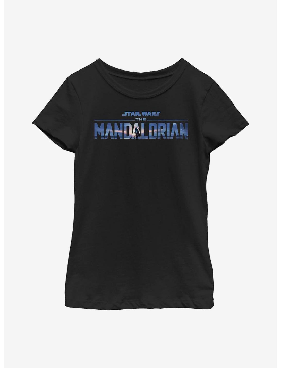 Star Wars The Mandalorian Season 2 Logo Youth Girls T-Shirt, BLACK, hi-res