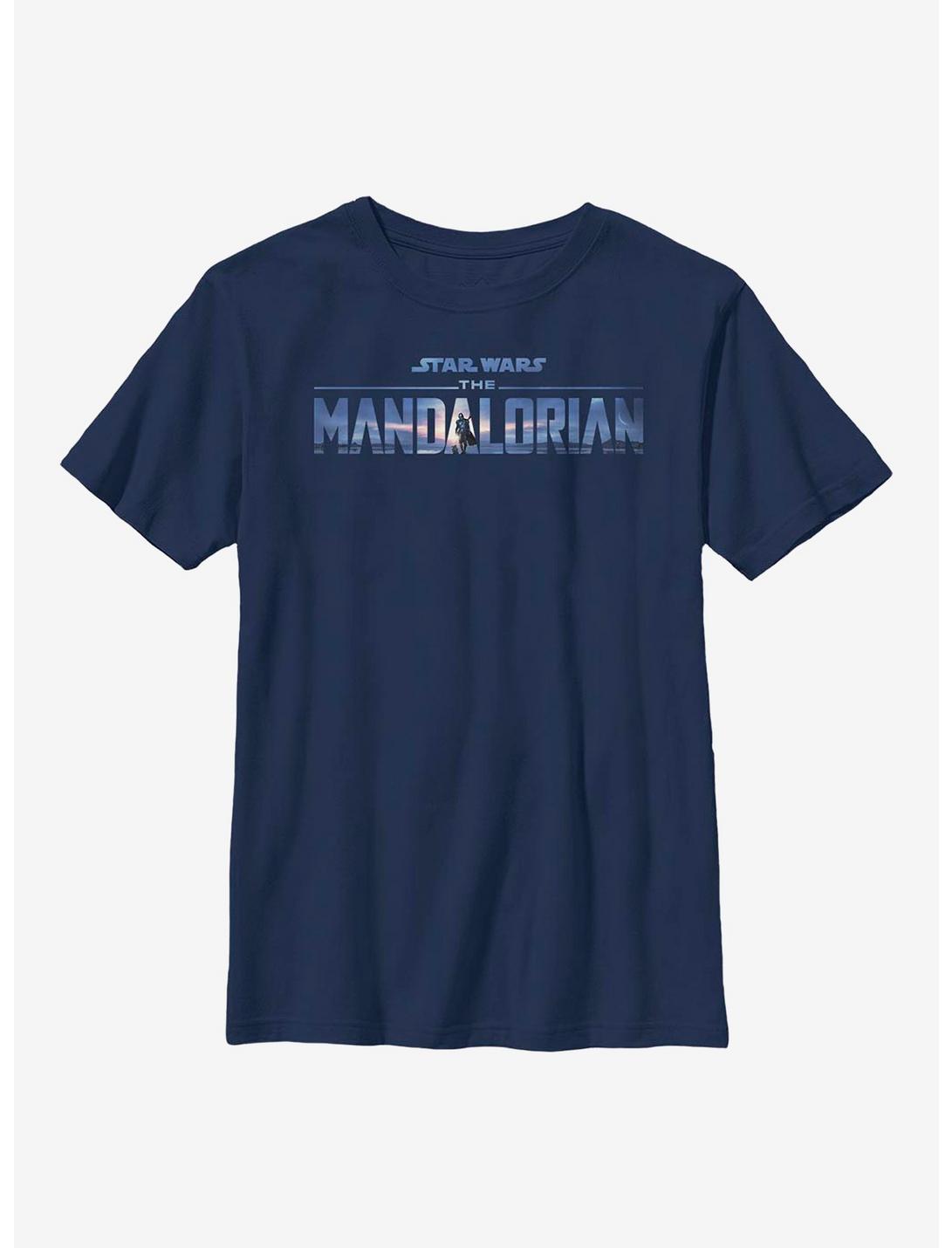 Plus Size Star Wars The Mandalorian Season 2 Logo Youth T-Shirt, NAVY, hi-res