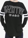 Led Zeppelin Logo Athletic Jersey, BLACK, hi-res