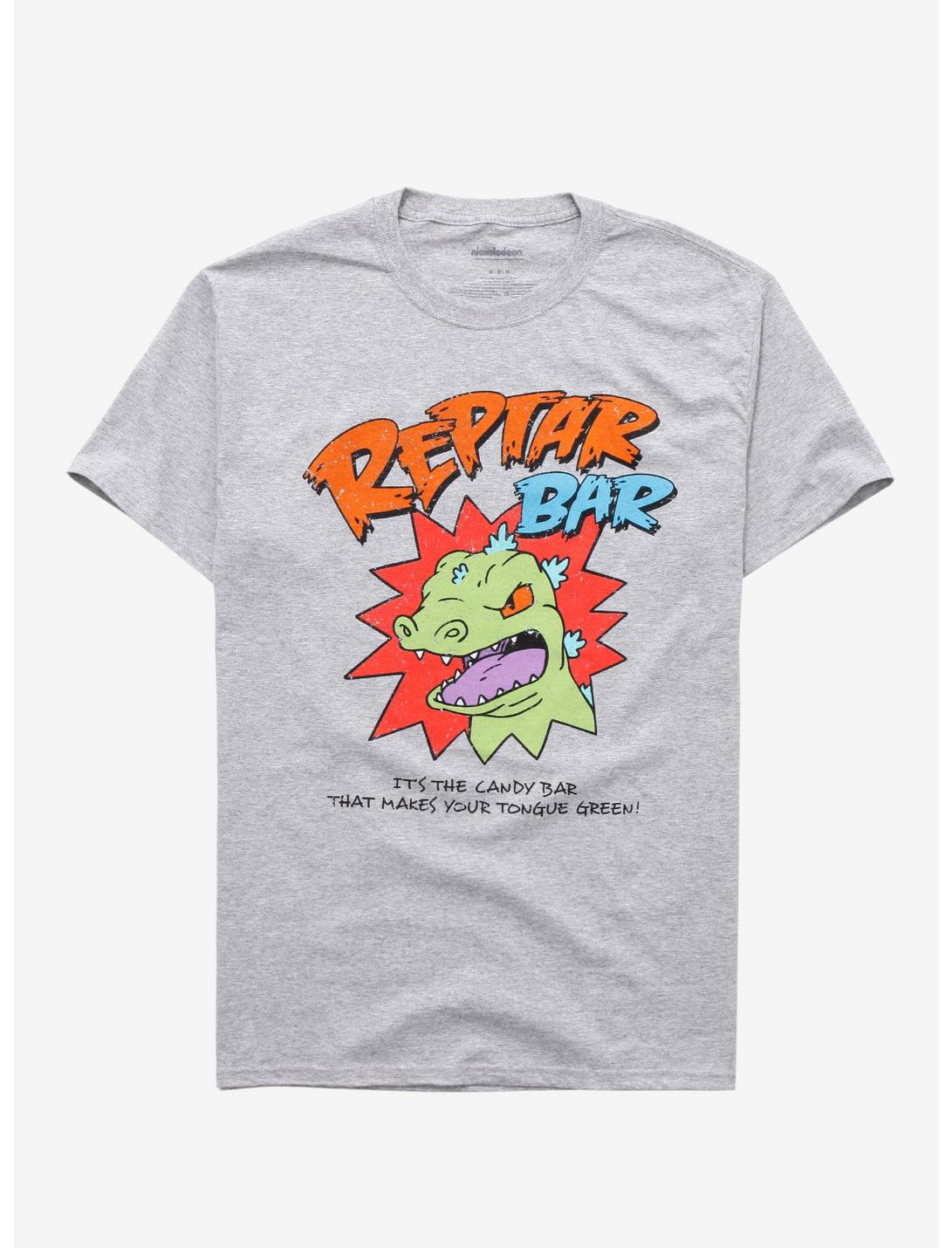 Rugrats Reptar Bar Label T-Shirt, GREY, hi-res