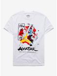 Avatar: The Last Airbender Trio T-Shirt, WHITE, hi-res