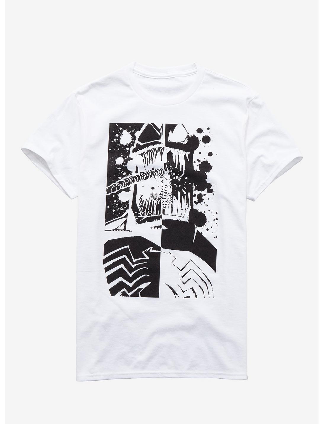 Marvel Venom Black & White Split T-Shirt, WHITE, hi-res