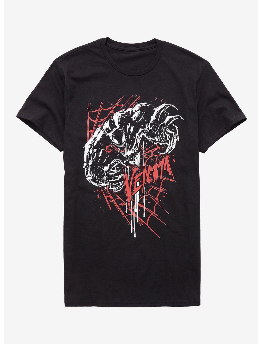 Marvel Venom Red Web T-Shirt, BLACK, hi-res