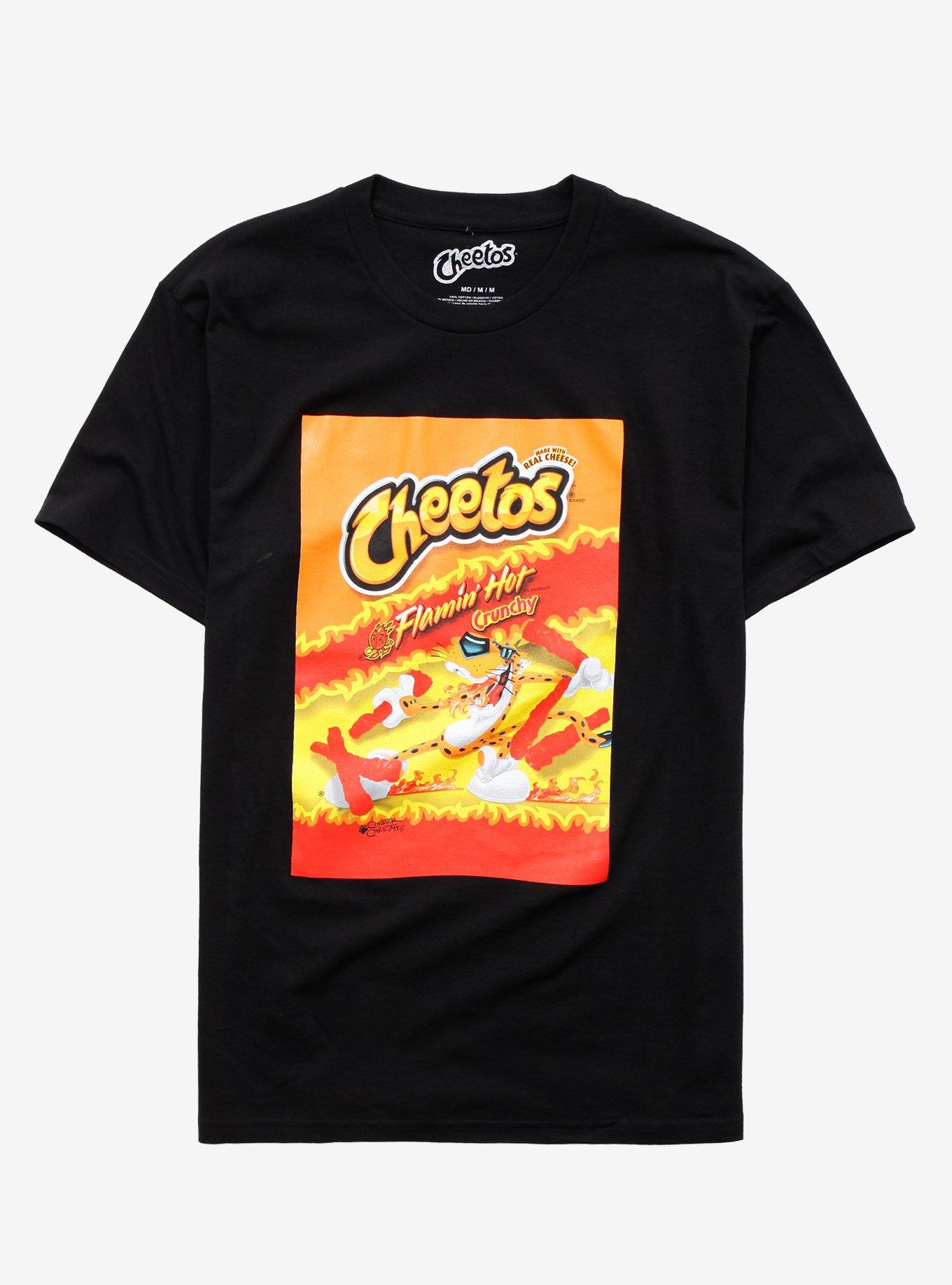 Cheetos Flamin' Hot Crunchy Bag T-shirt, BLACK, hi-res