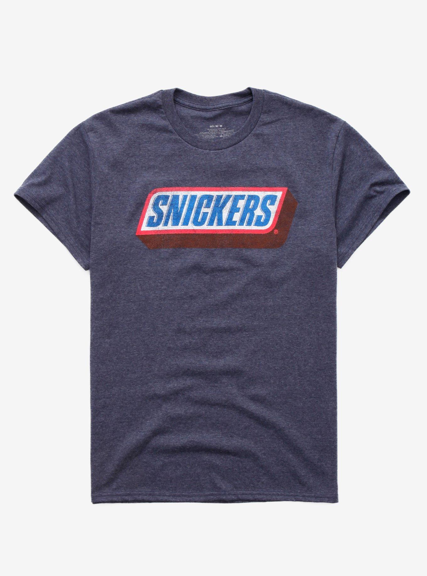 Snickers Logo T-Shirt, NAVY, hi-res