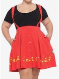 Disney Winnie The Pooh Balloon Ride Suspender Skirt Plus Size, MULTI, hi-res