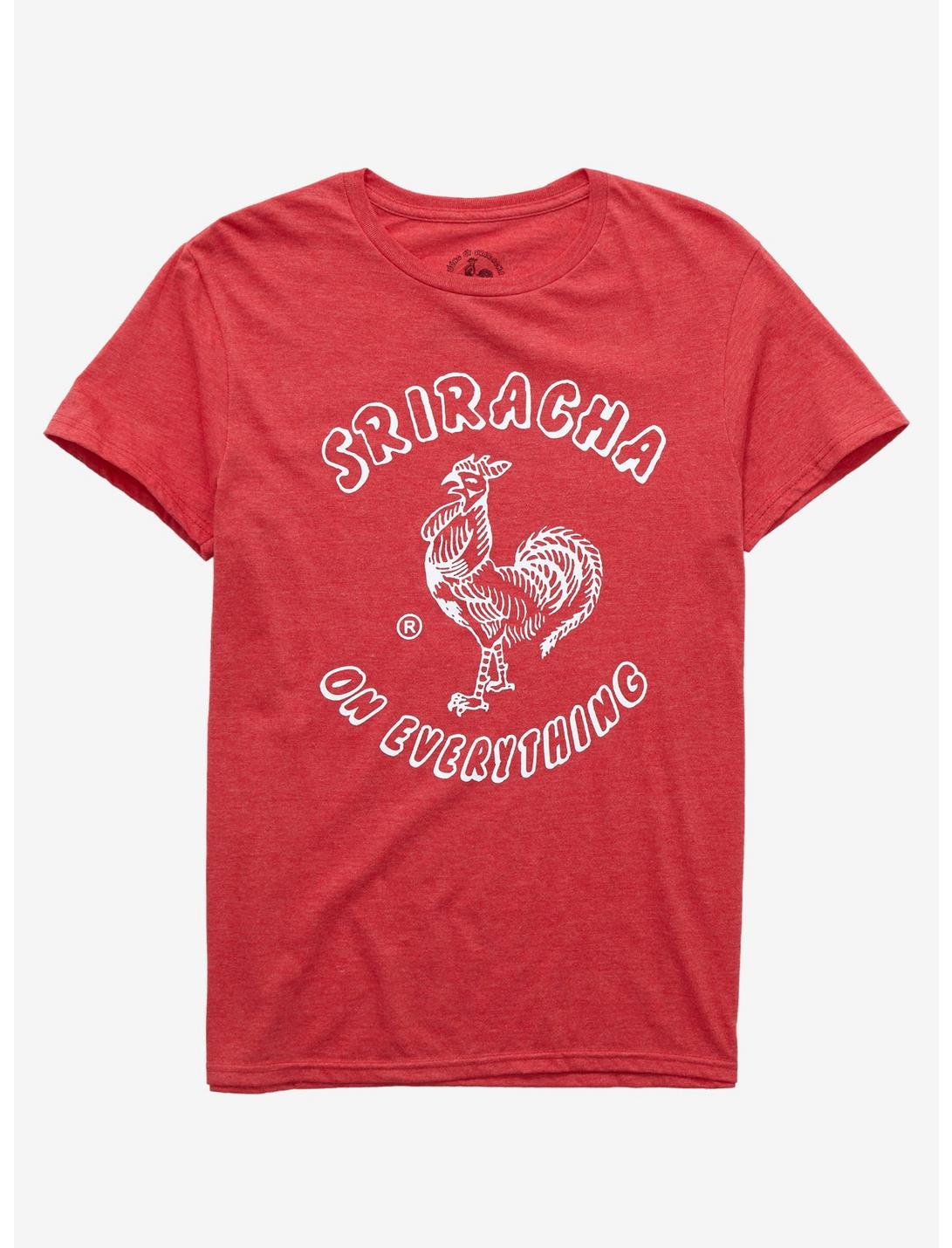 Sriracha On Everything Rooster T-Shirt, RED, hi-res