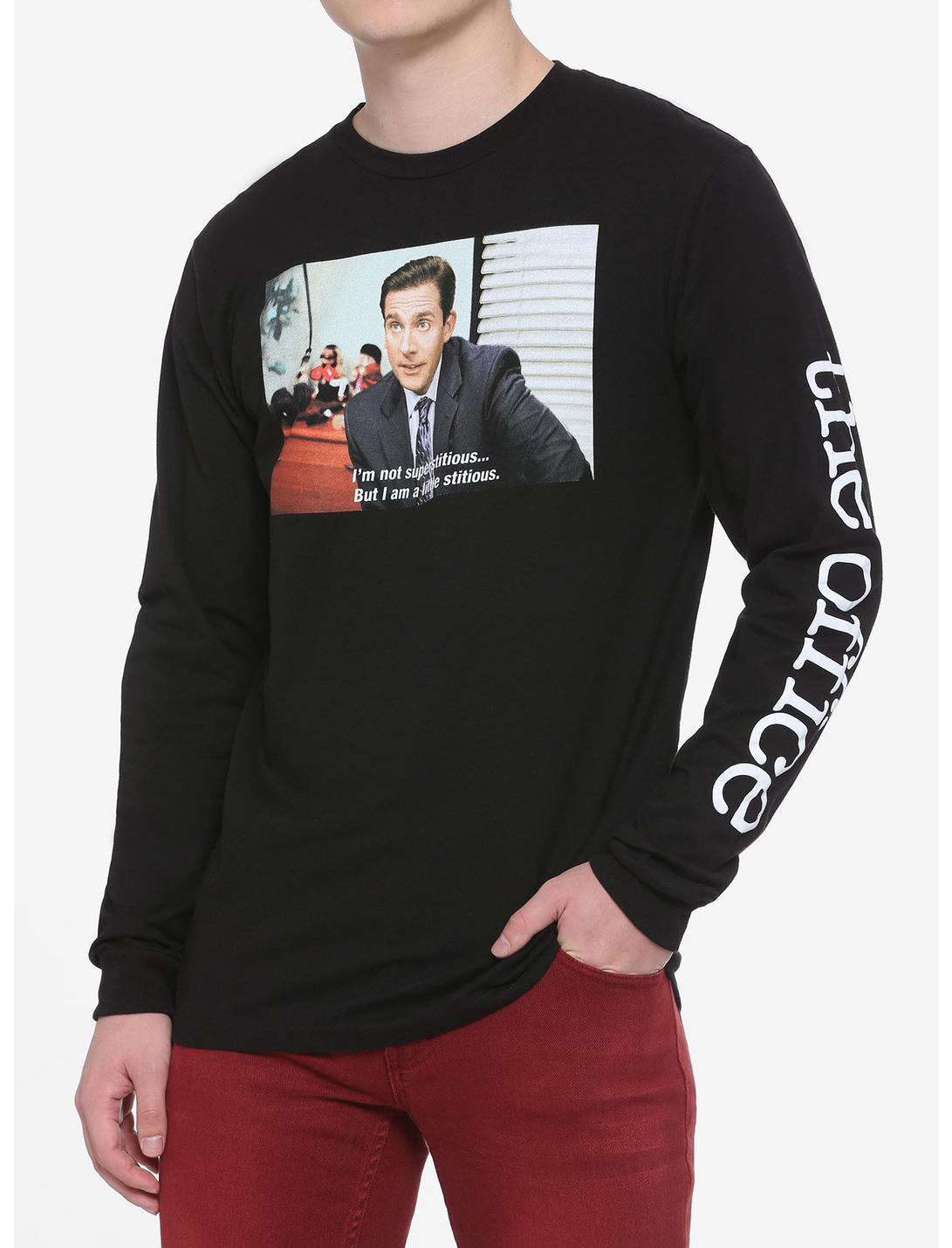 The Office Michael Scott Superstitious Long-Sleeve T-Shirt, MULTI, hi-res