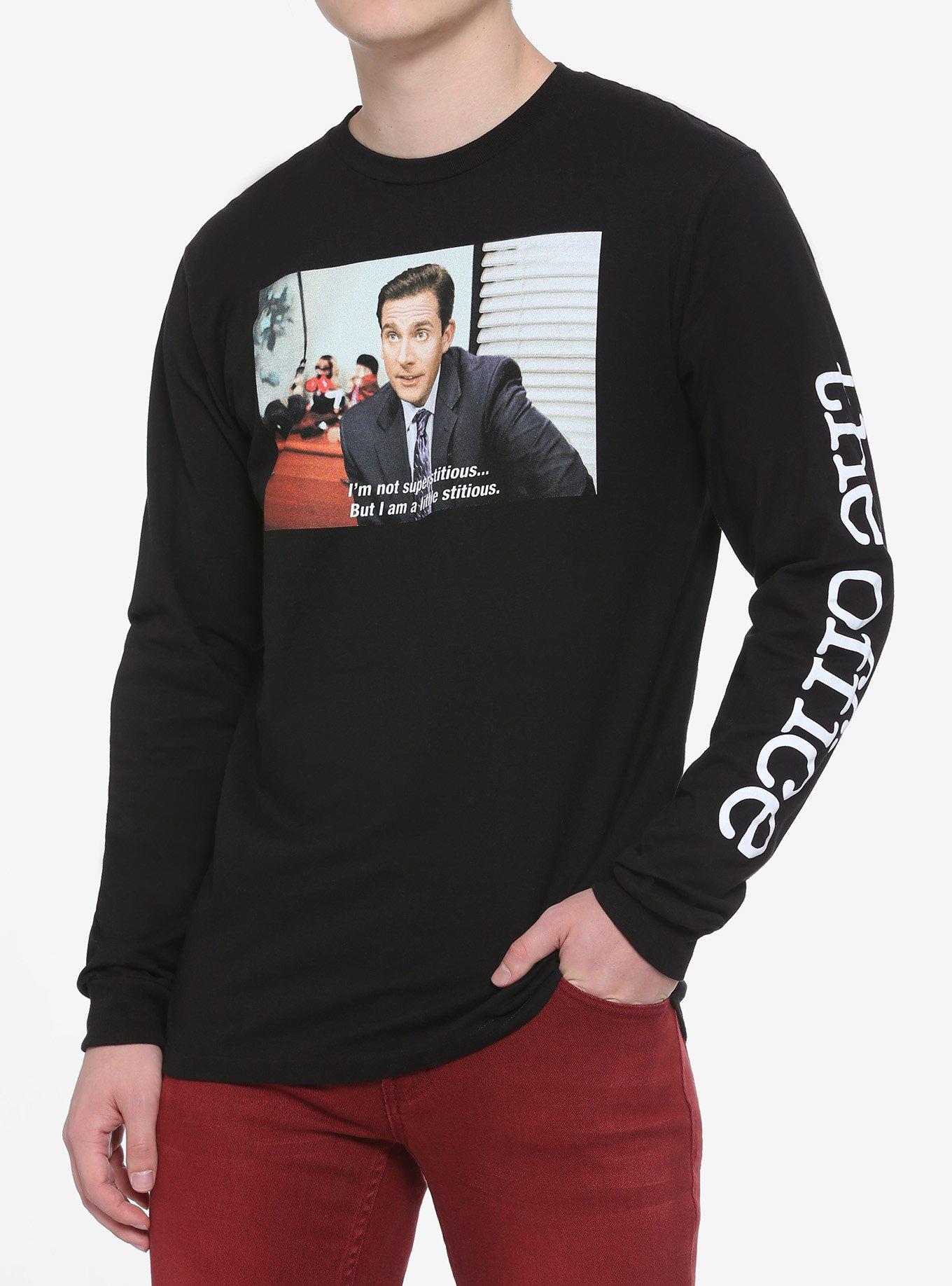 The Office Michael Scott Superstitious Long-Sleeve T-Shirt, MULTI, hi-res