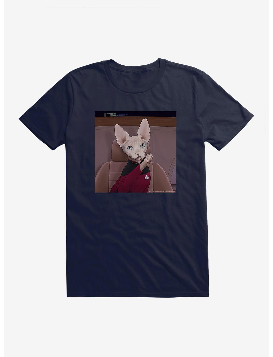 Star Trek TNG Cats Stewart T-Shirt, , hi-res