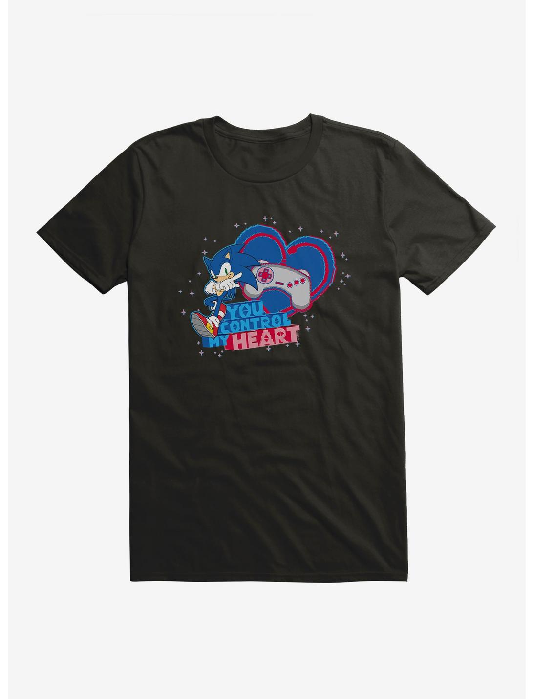 Sonic The Hedgehog Valentine Gaming Control T-Shirt, BLACK, hi-res