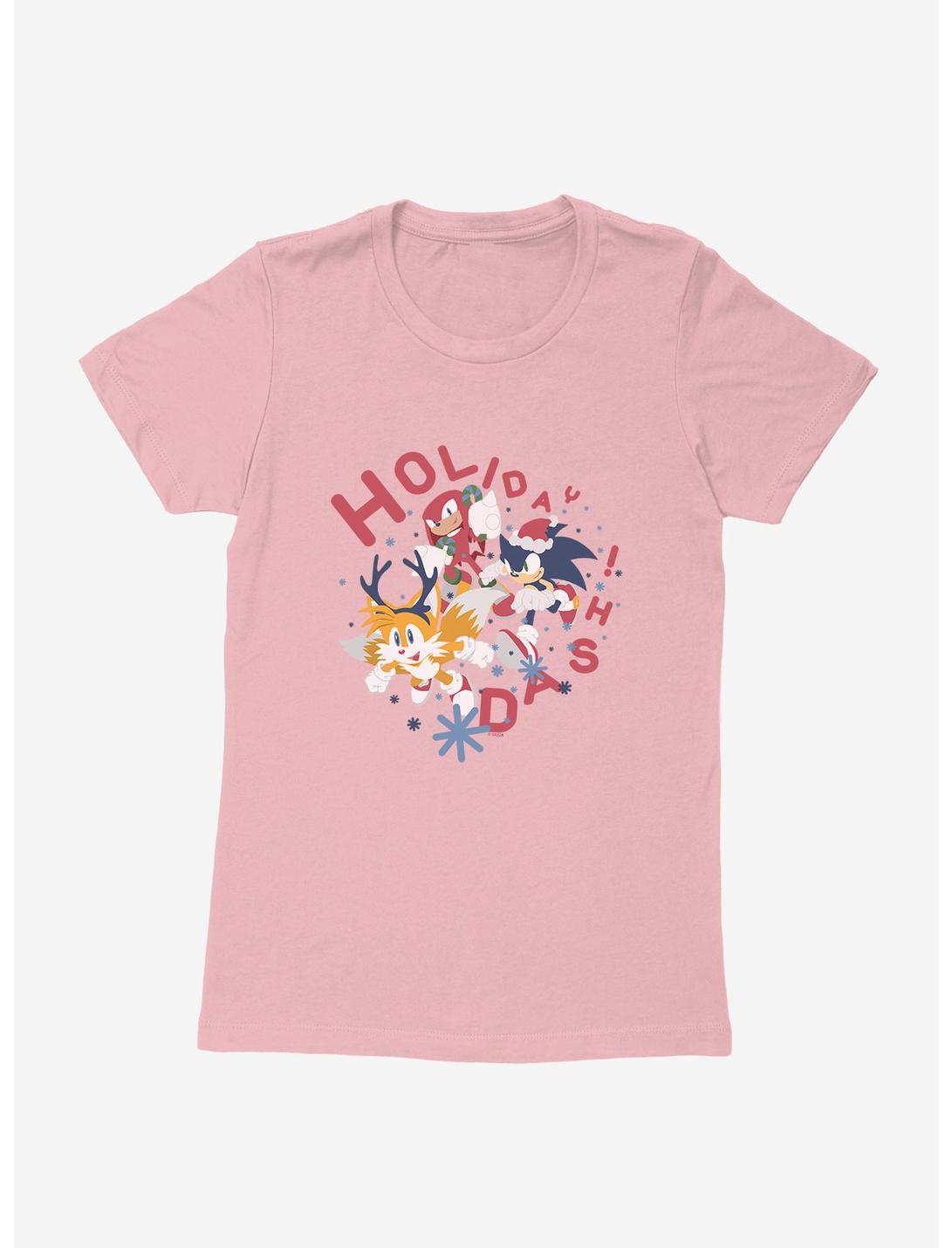 Sonic The Hedgehog Winter Dash Womens T-Shirt, LIGHT PINK, hi-res