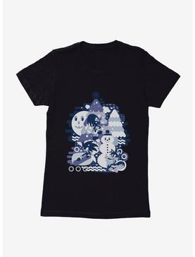 Plus Size Sonic The Hedgehog Winter Snow Friends Blue Tone Womens T-Shirt, , hi-res
