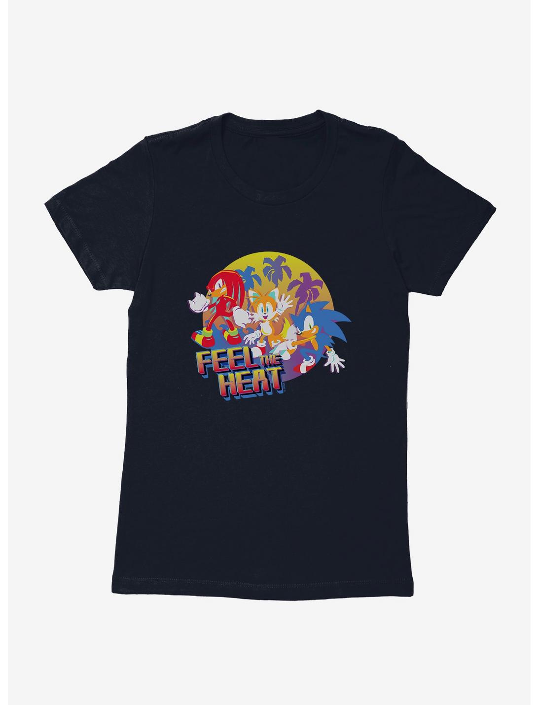 Sonic The Hedgehog Summer Feel The Heat Womens T-Shirt, MIDNIGHT NAVY, hi-res