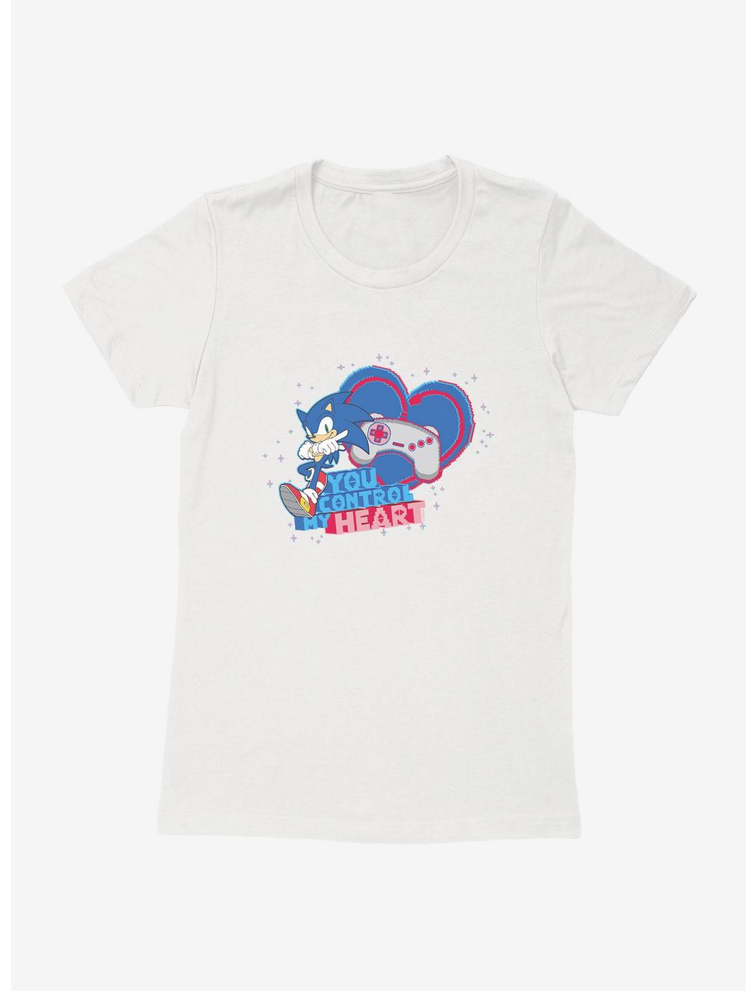 Sonic The Hedgehog Valentine Gaming Control Womens T-Shirt, WHITE, hi-res
