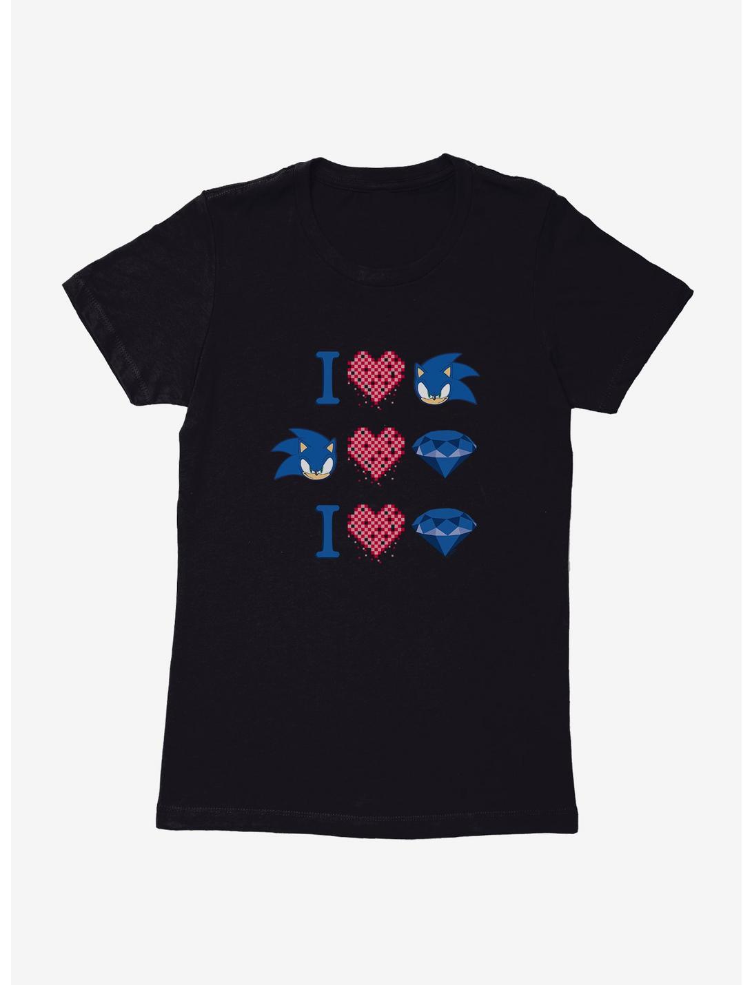 Sonic The Hedgehog Valentine Gaming Icons Womens T-Shirt, , hi-res