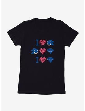 Sonic The Hedgehog Valentine Gaming Icons Womens T-Shirt, , hi-res