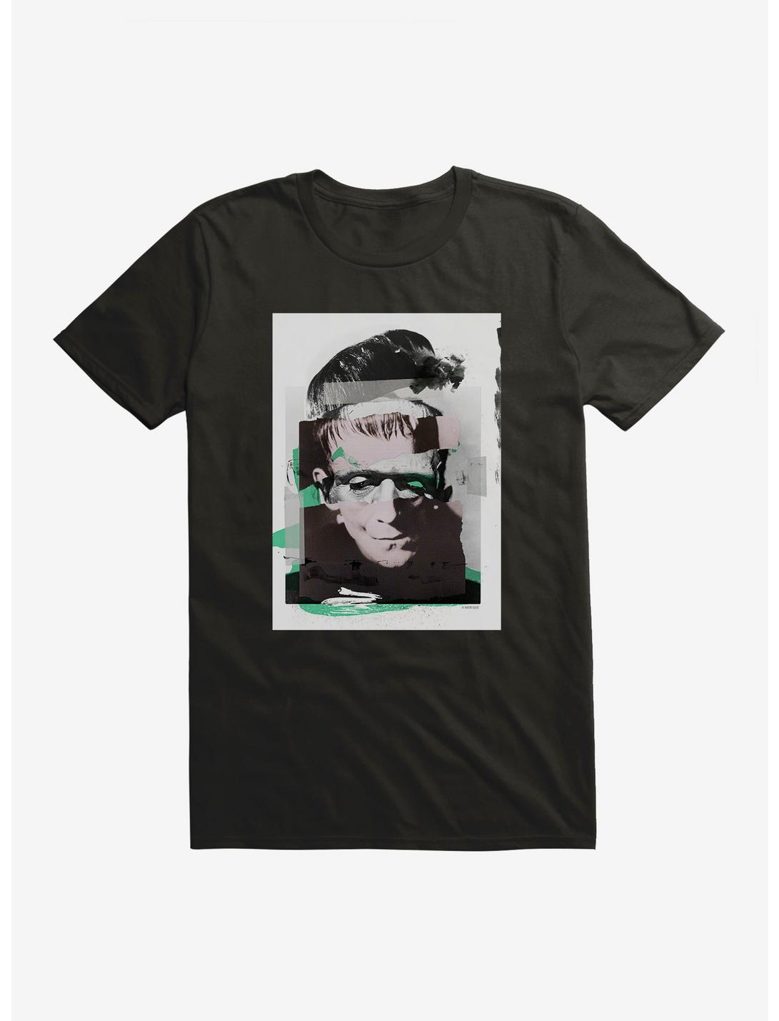 Universal Monsters Frankenstein Distorted Portrait T-Shirt, BLACK, hi-res
