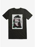 Universal Monsters Frankenstein Distorted Portrait T-Shirt, BLACK, hi-res
