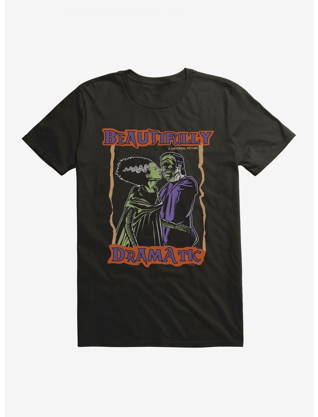 Universal Monsters Bride Of Frankenstein Beautifully Dramatic T-Shirt, BLACK, hi-res