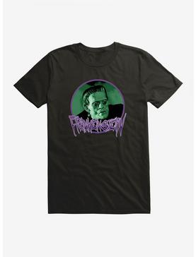 Universal Monsters Frankenstein Round Portrait T-Shirt , , hi-res